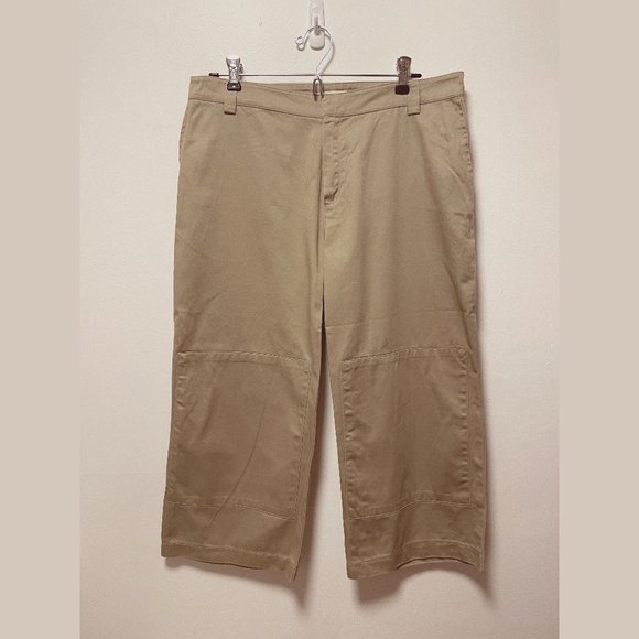 Mango Capri Pant – Khaki Size 8 - Picture 1 of 5